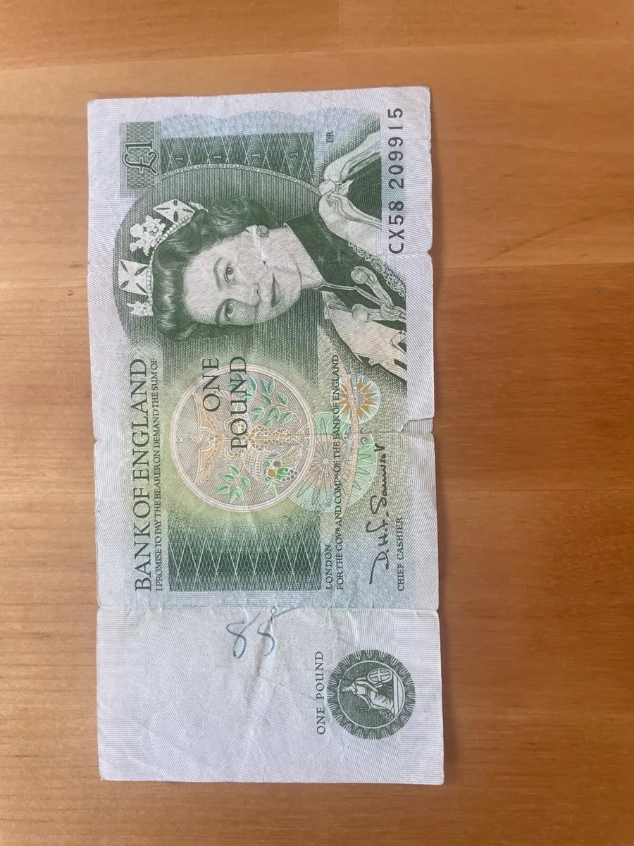 Bank note rare one pound note - Image 1