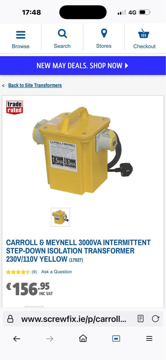 110v transformer, lead & lights - Image 1