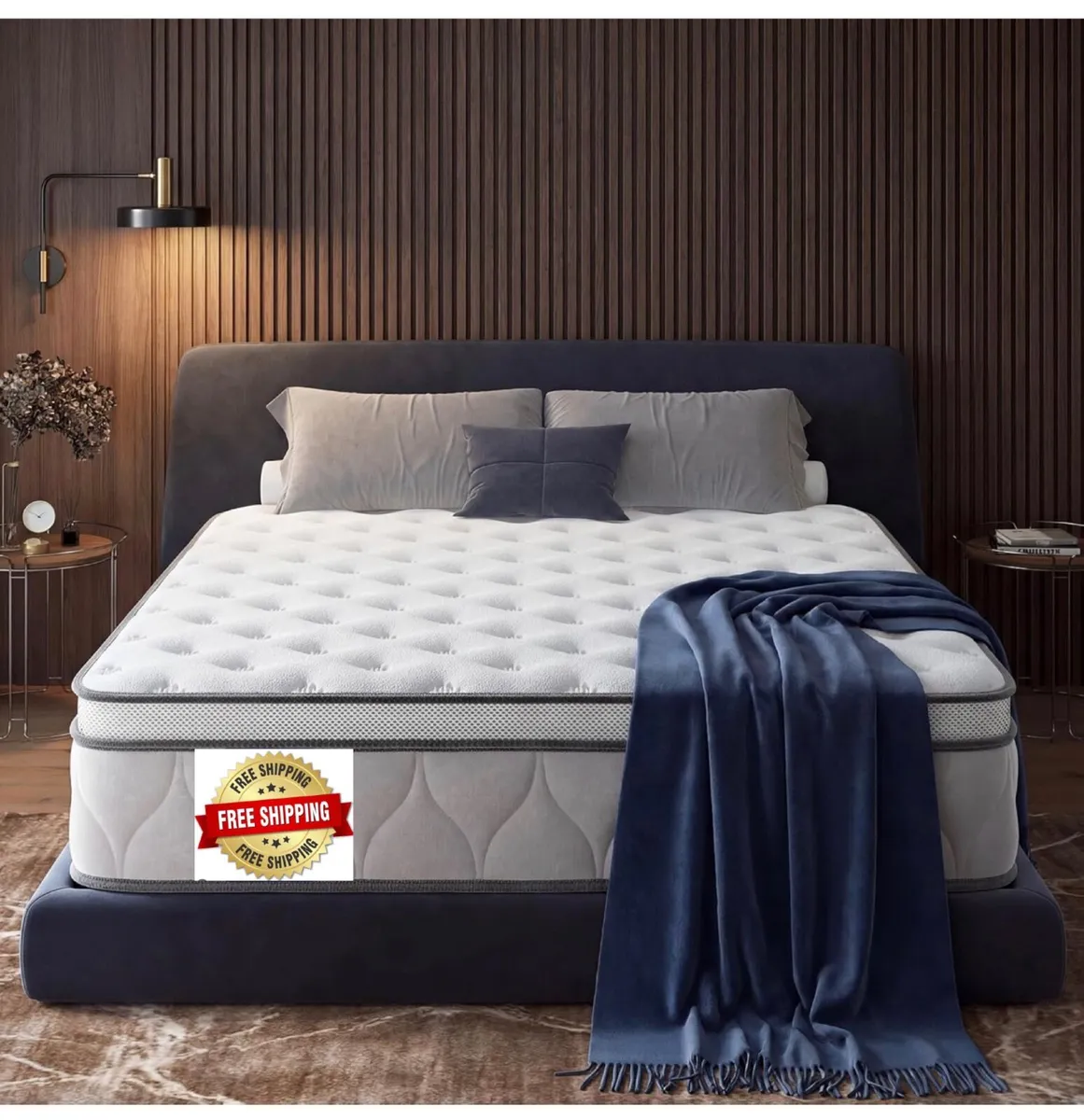 Double Mattress 4FT6, 10inch/25cm Hybrid Memory Fo - Image 1