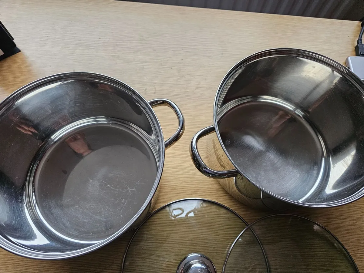Sabichi stainless steel cooking pots 6 litres 6L - Image 2