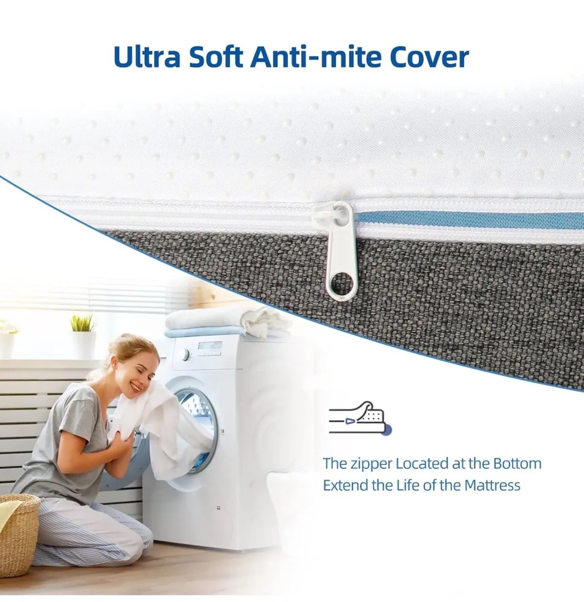 4FT Mattress Small Double, 8 Inch Memory Foam Matt - Image 3