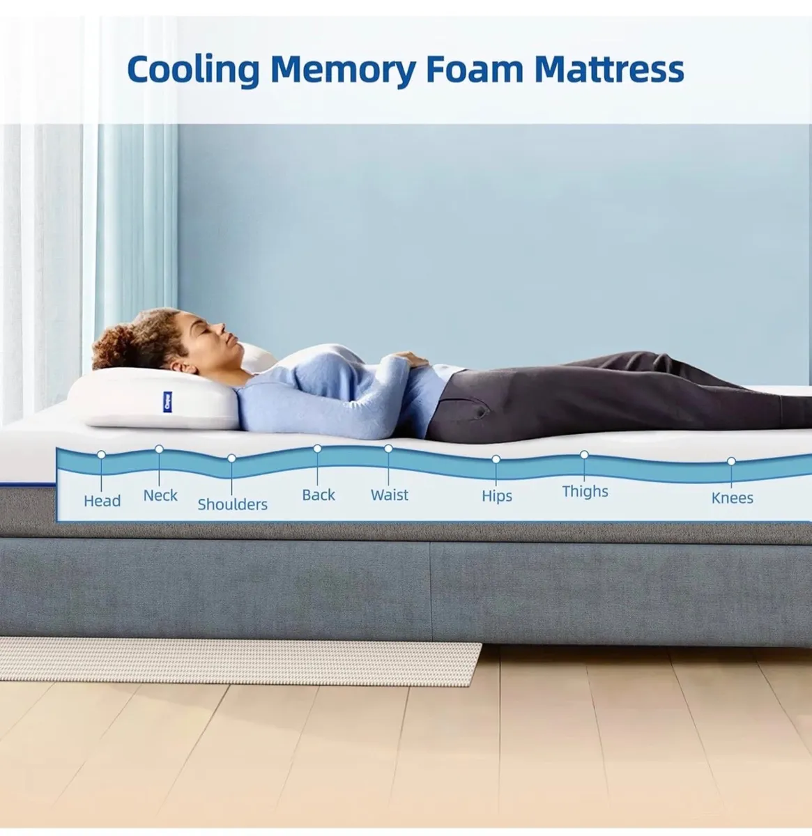4FT Mattress Small Double, 8 Inch Memory Foam Matt - Image 3