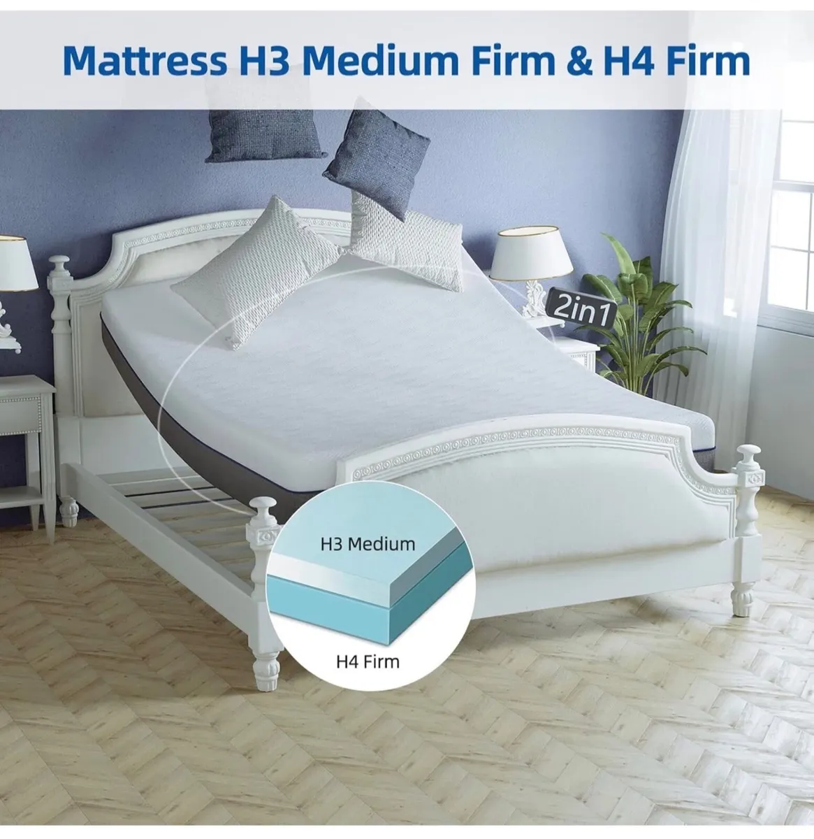 4FT Mattress Small Double, 8 Inch Memory Foam Matt - Image 4