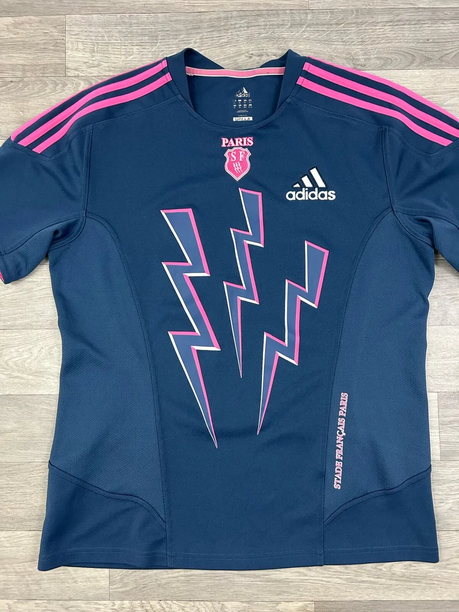 Vintage 2011 Adidas Stade Francais Rugby Jersey XL - Image 2
