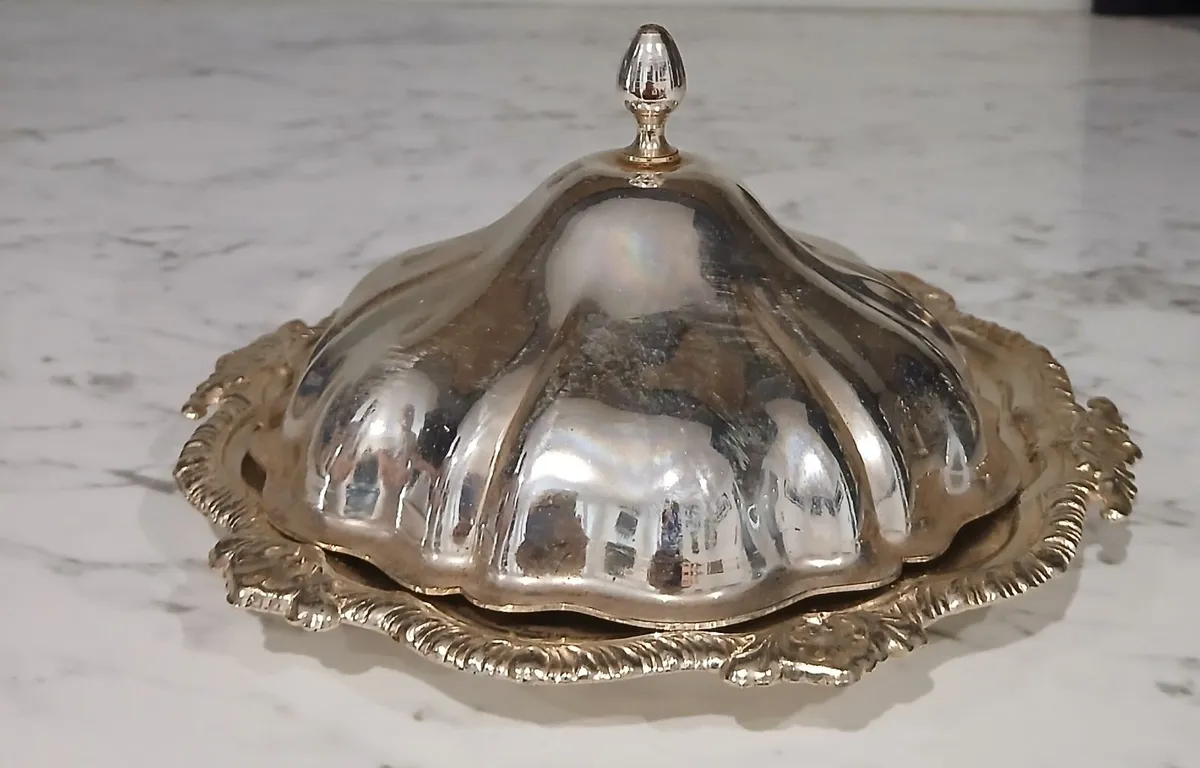 Silver Plated Butter Dish 1980s - Image 2