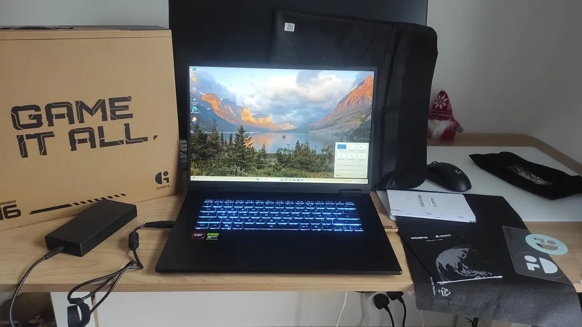 Gigabyte A16 RTX 5050 Ryzen 7 16GB Like New Warran - Image 1