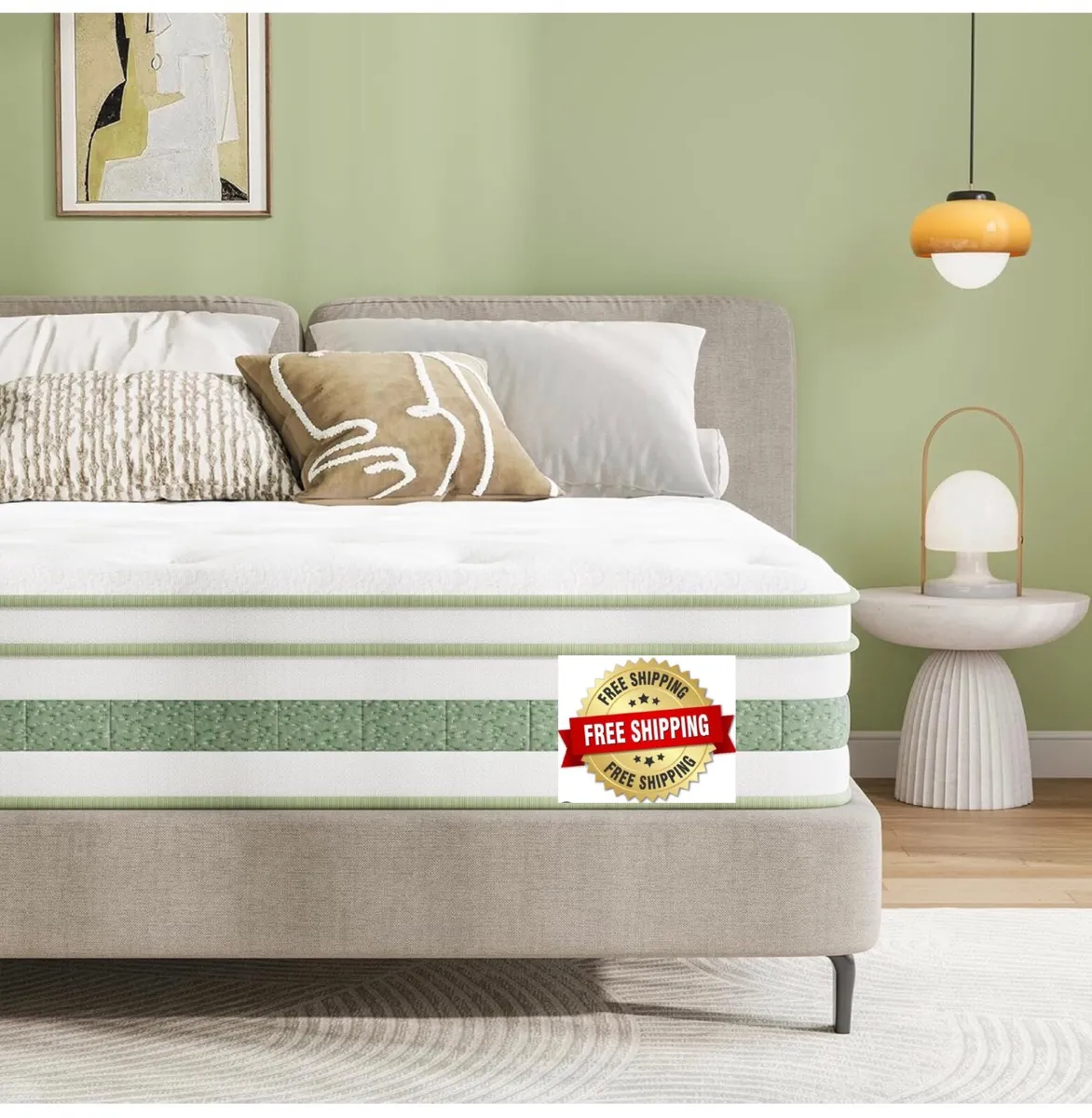 Small Double Mattress 4FT, 10 Inch Gel Memory Foam - Image 1
