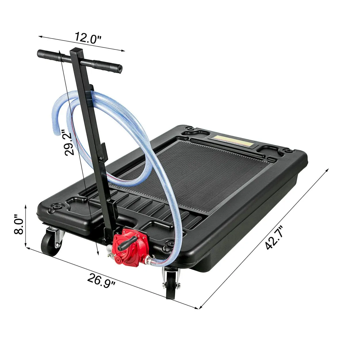 64L Oil Drain Pan 17Gal Pump Hose SUV Truck Car - Image 3