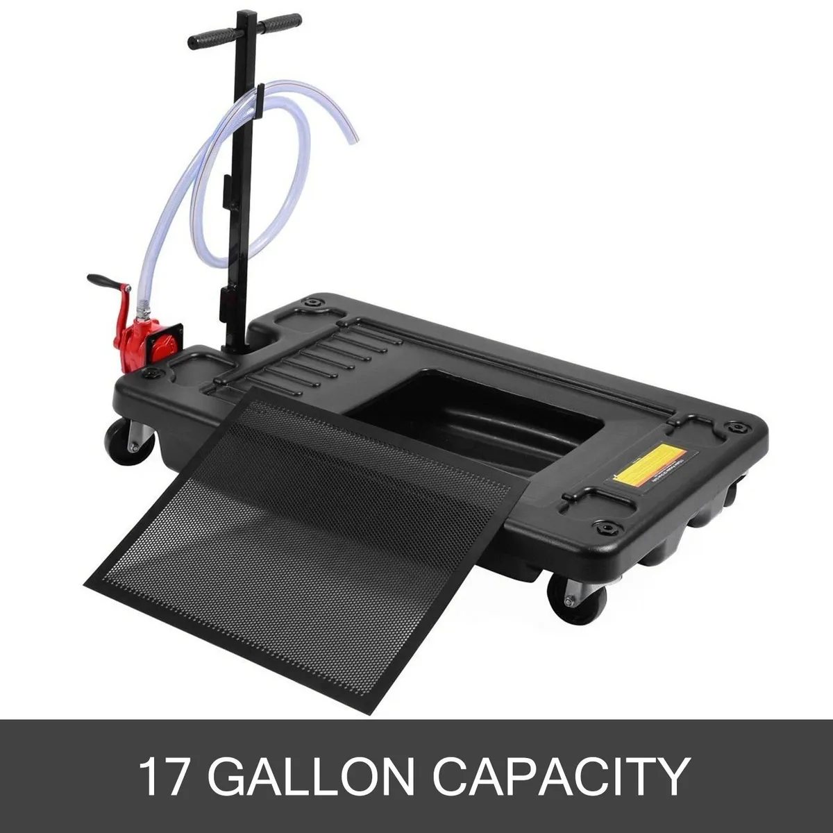 64L Oil Drain Pan 17Gal Pump Hose SUV Truck Car - Image 4