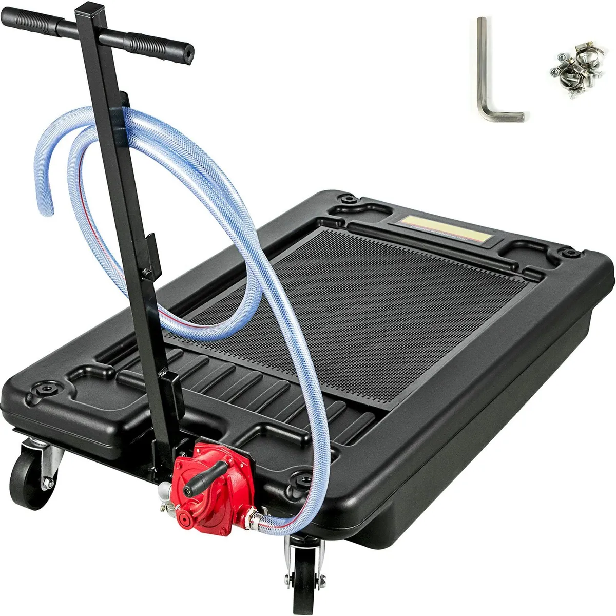 64L Oil Drain Pan 17Gal Pump Hose SUV Truck Car - Image 1
