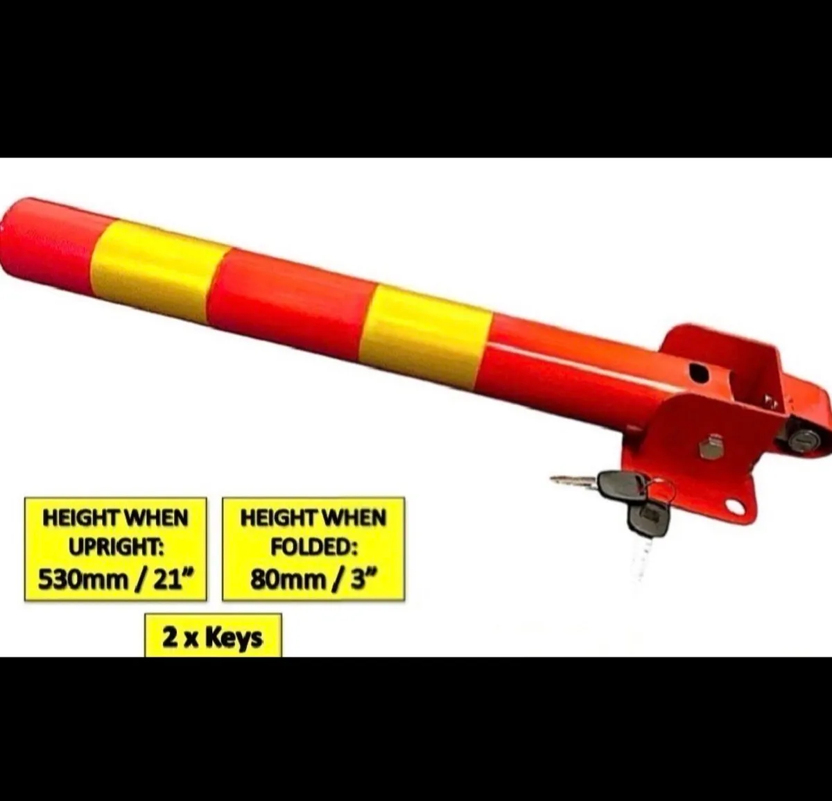 NEW Folding Locking Parking Bollard - Image 3