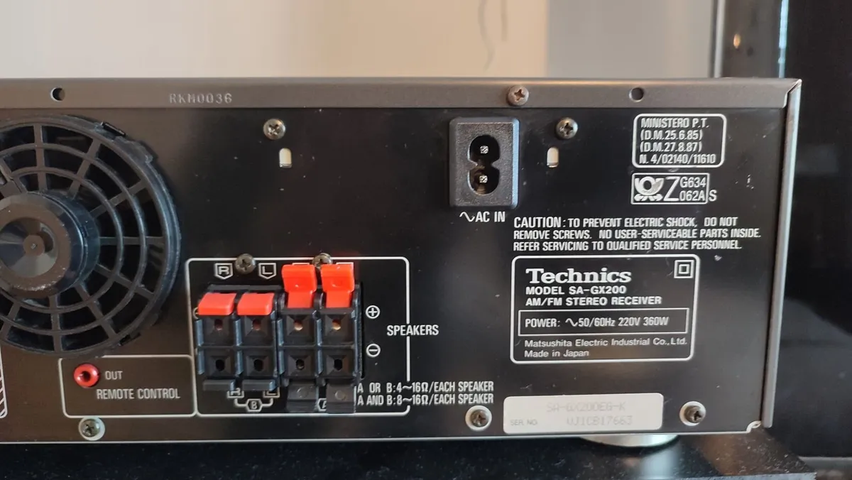 TECHNICS SA-GX200 Receiver, Like new. Cleaned - Image 2