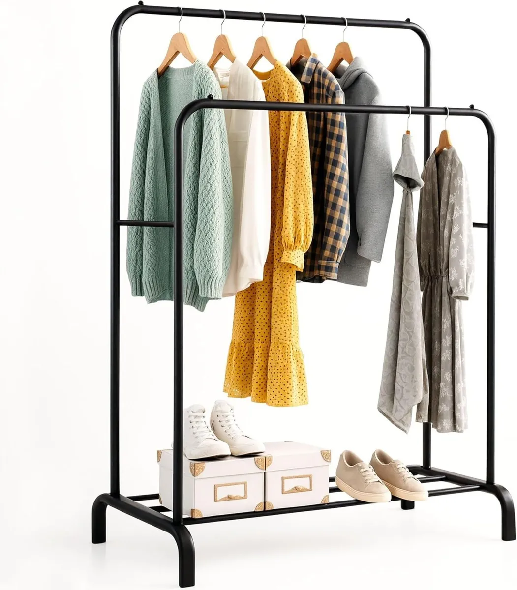 Double clothes rack - Image 1