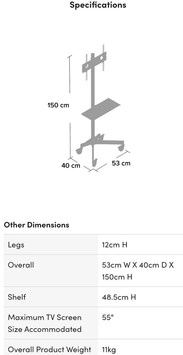 Portable TV / monitor stand - Image 3