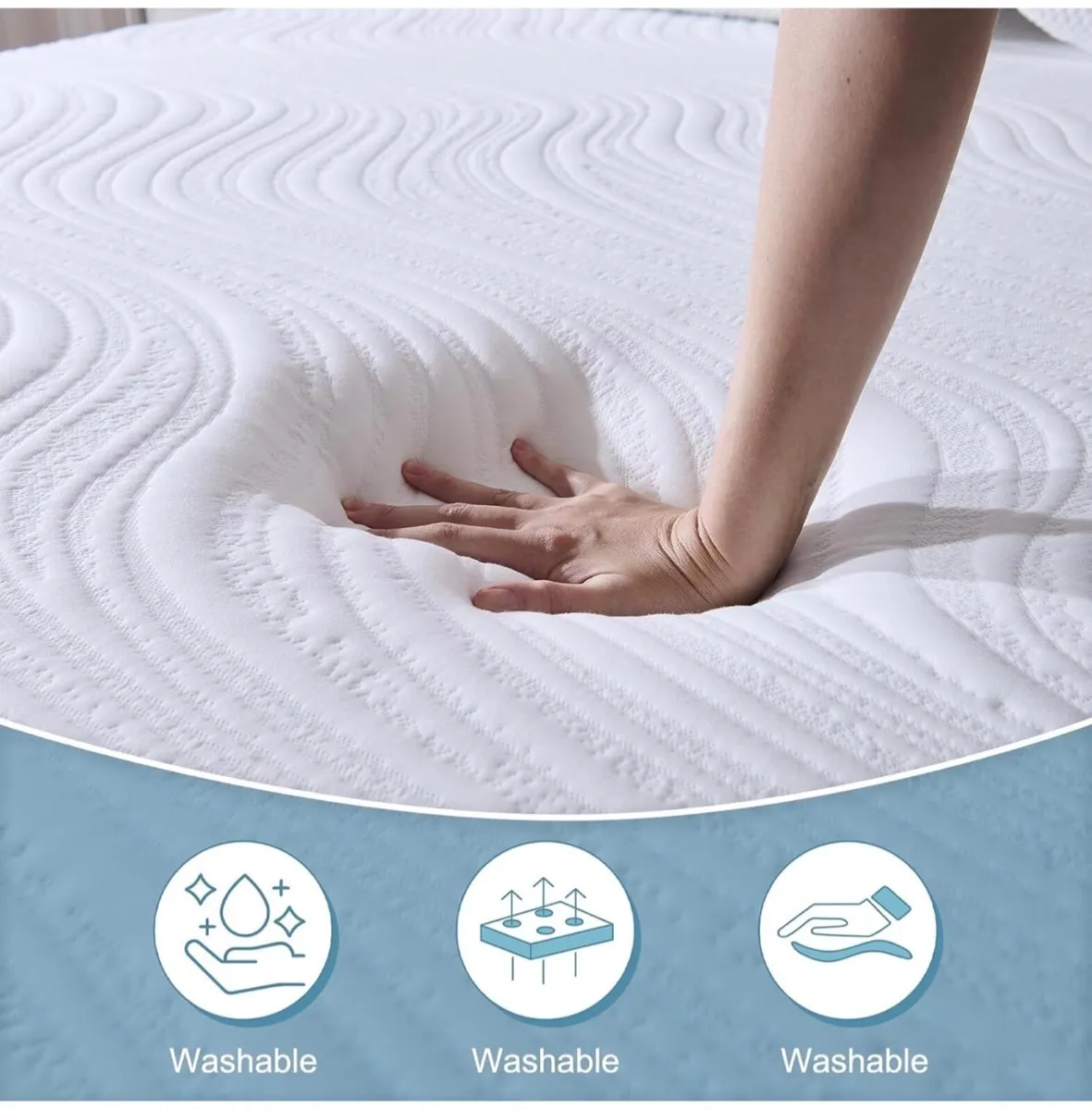 Small Double Mattress (120x190x20cm) – 20cm Medium - Image 4