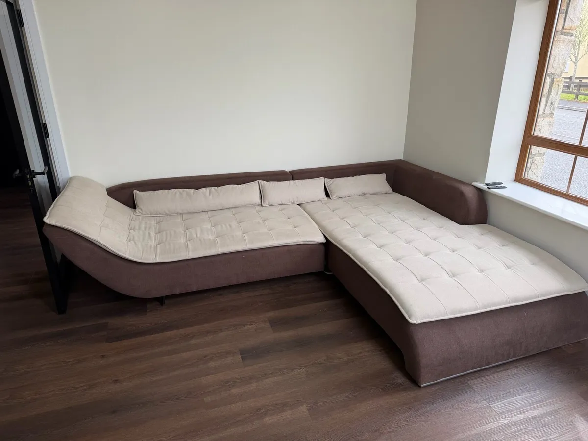 Designer L - Shaped couch sofa bed - Image 2