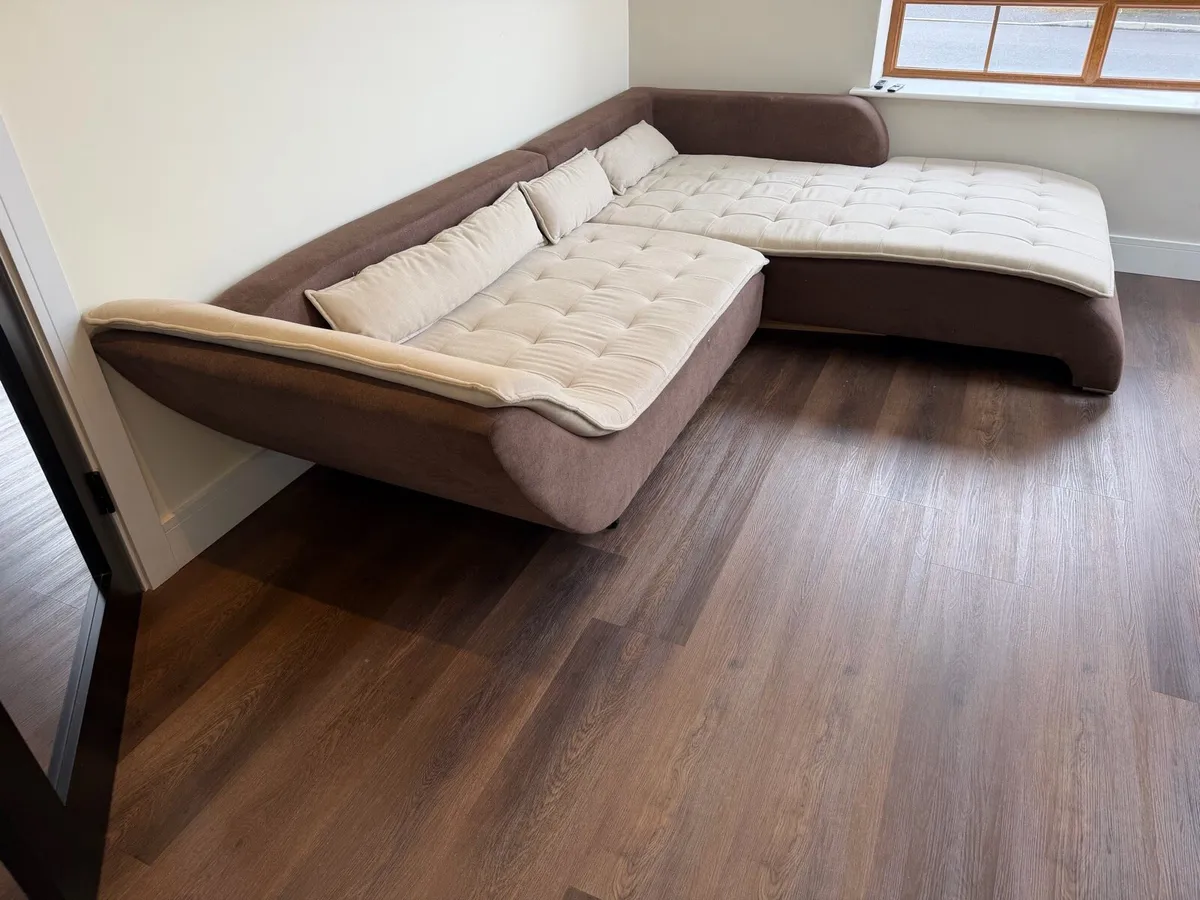 Designer L - Shaped couch sofa bed - Image 3