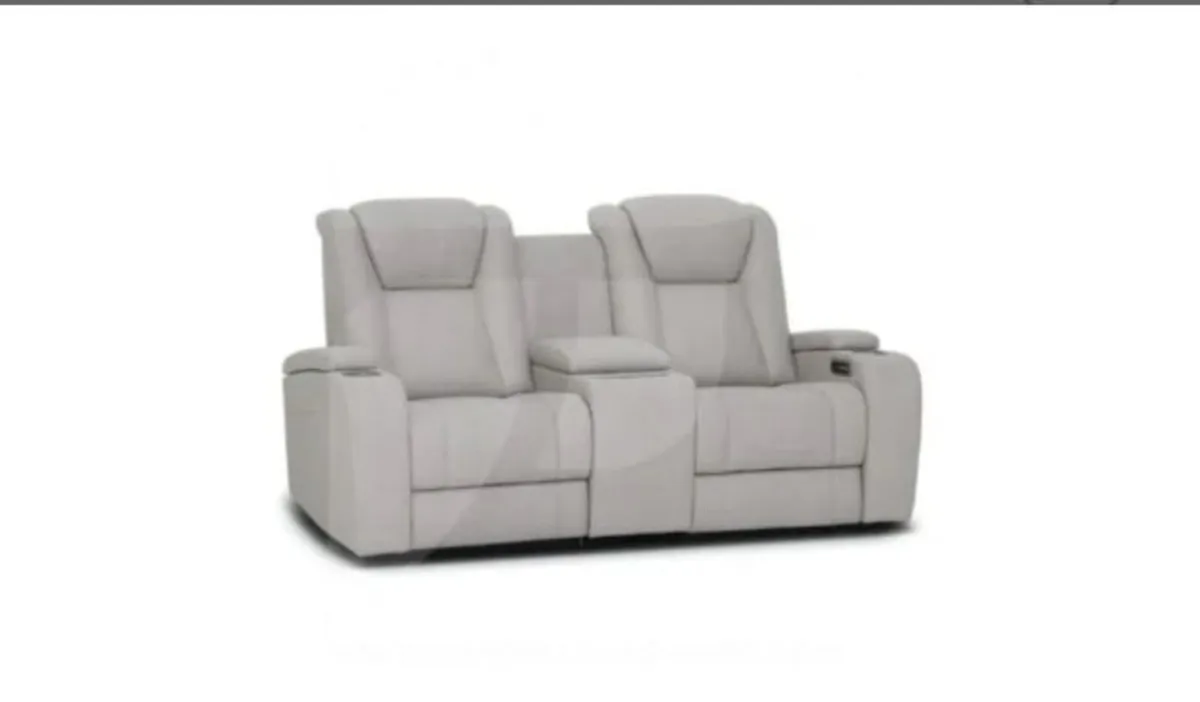 Jesse 2 Seater Electric Recliner & Console - Image 1