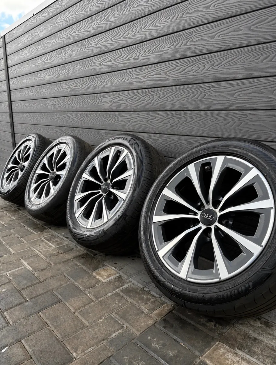 17” GENUINE AUDI A4 ALLOY WHEELS & TYRES - Image 1