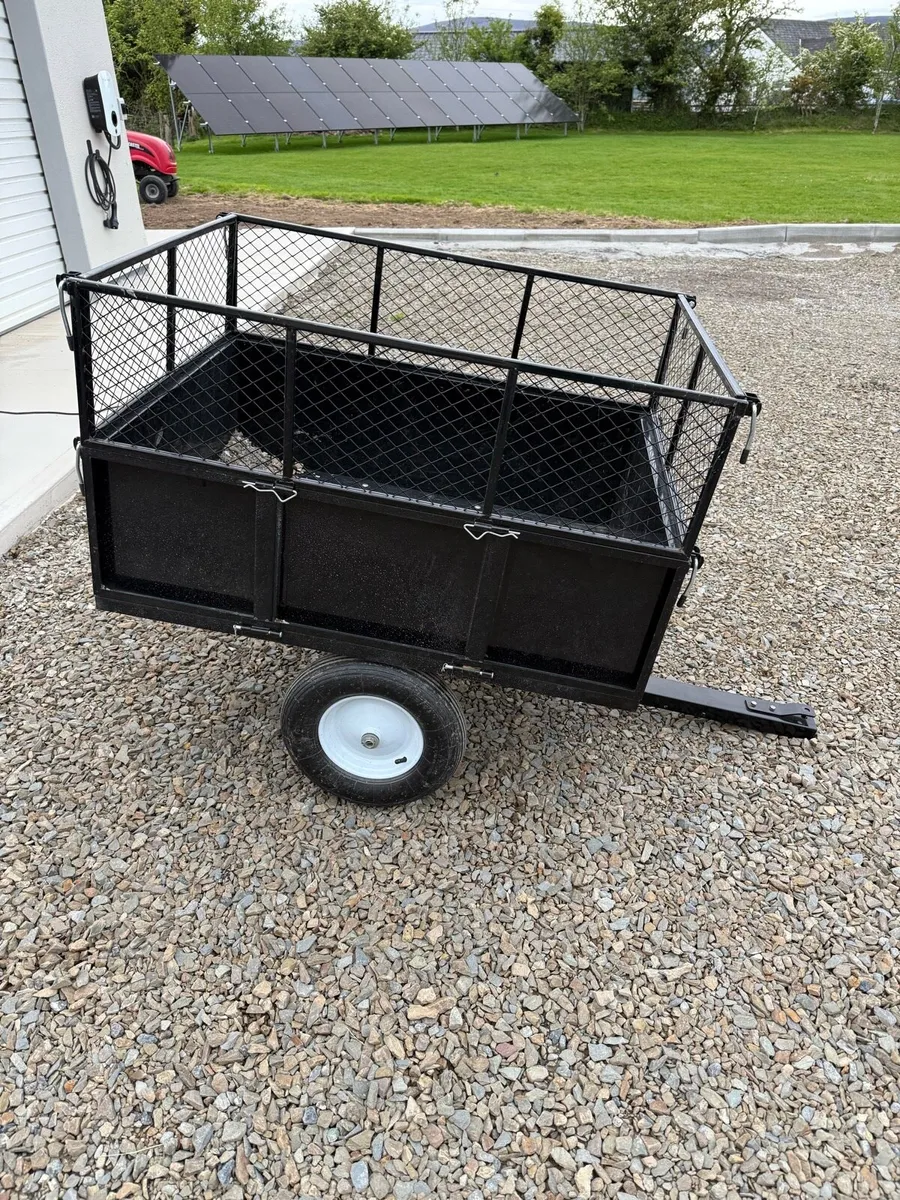Atv or lawn tractor tipping trailer 300kg load - Image 2