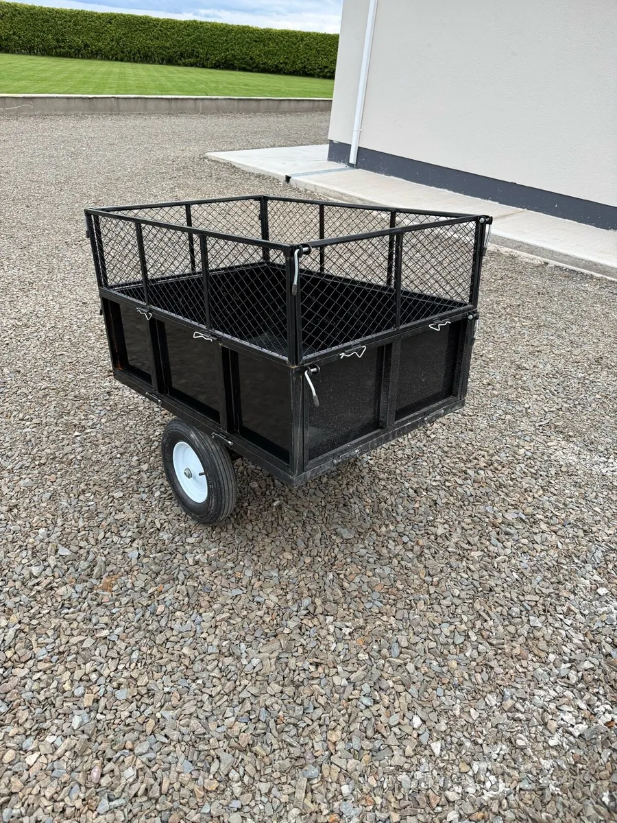 Atv or lawn tractor tipping trailer 300kg load - Image 3