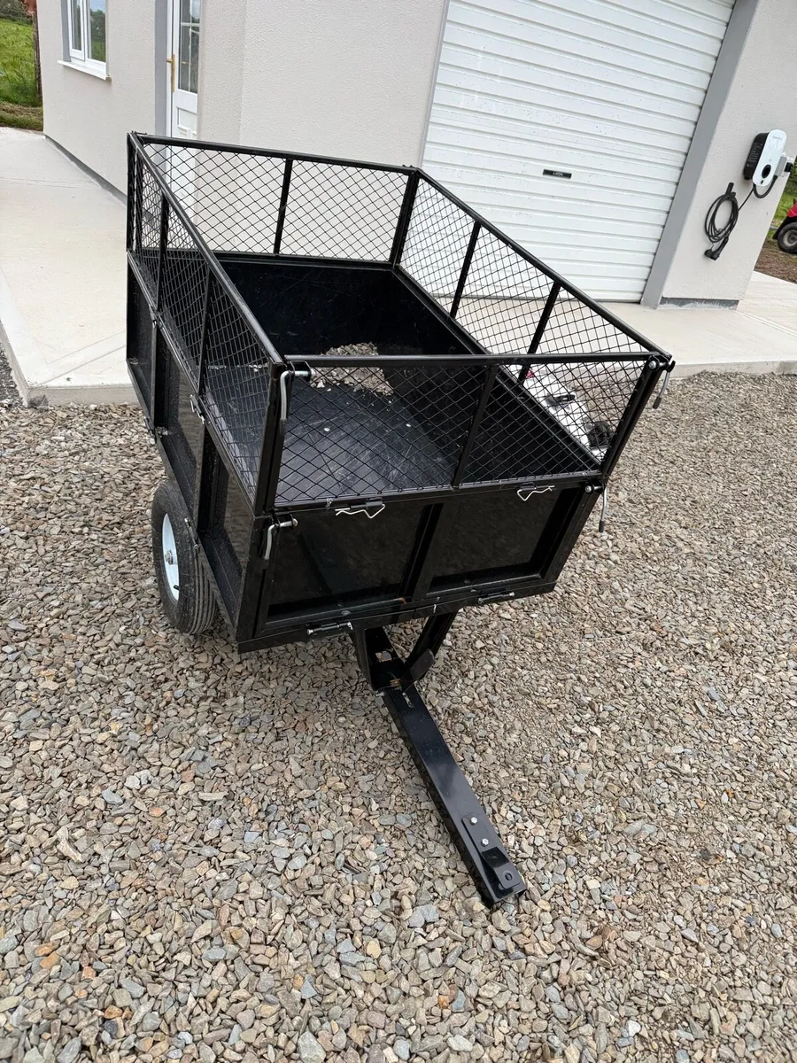 Atv or lawn tractor tipping trailer 300kg load - Image 4