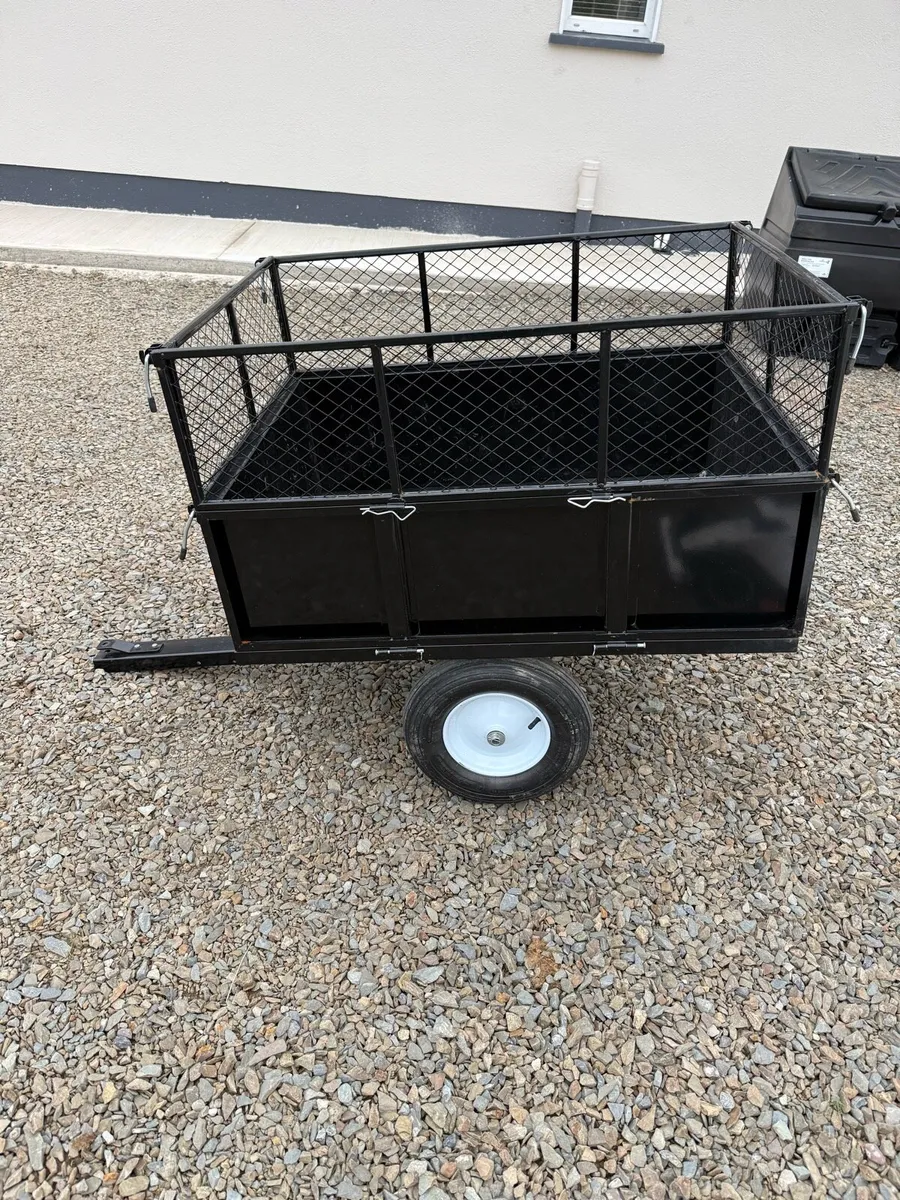 Atv or lawn tractor tipping trailer 300kg load - Image 1