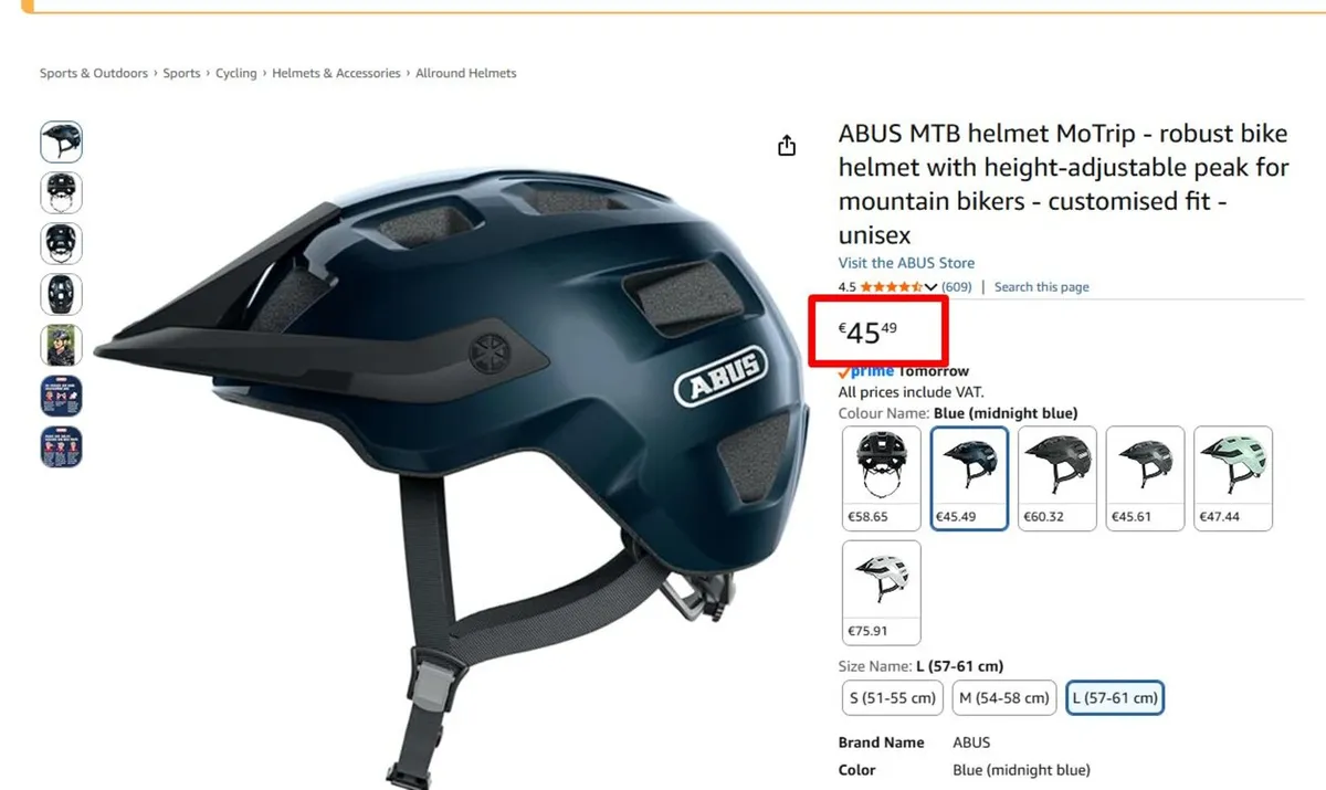 Abus Motrip helmet - Large - Image 4