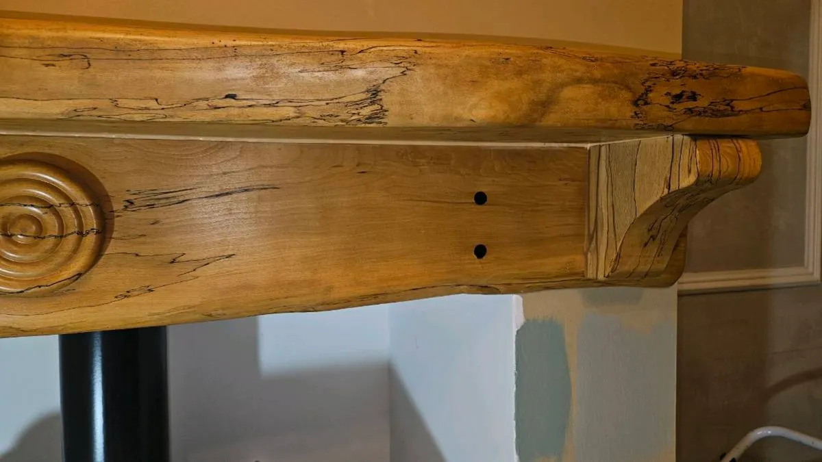 Spalted Beech mantle piece - Image 3