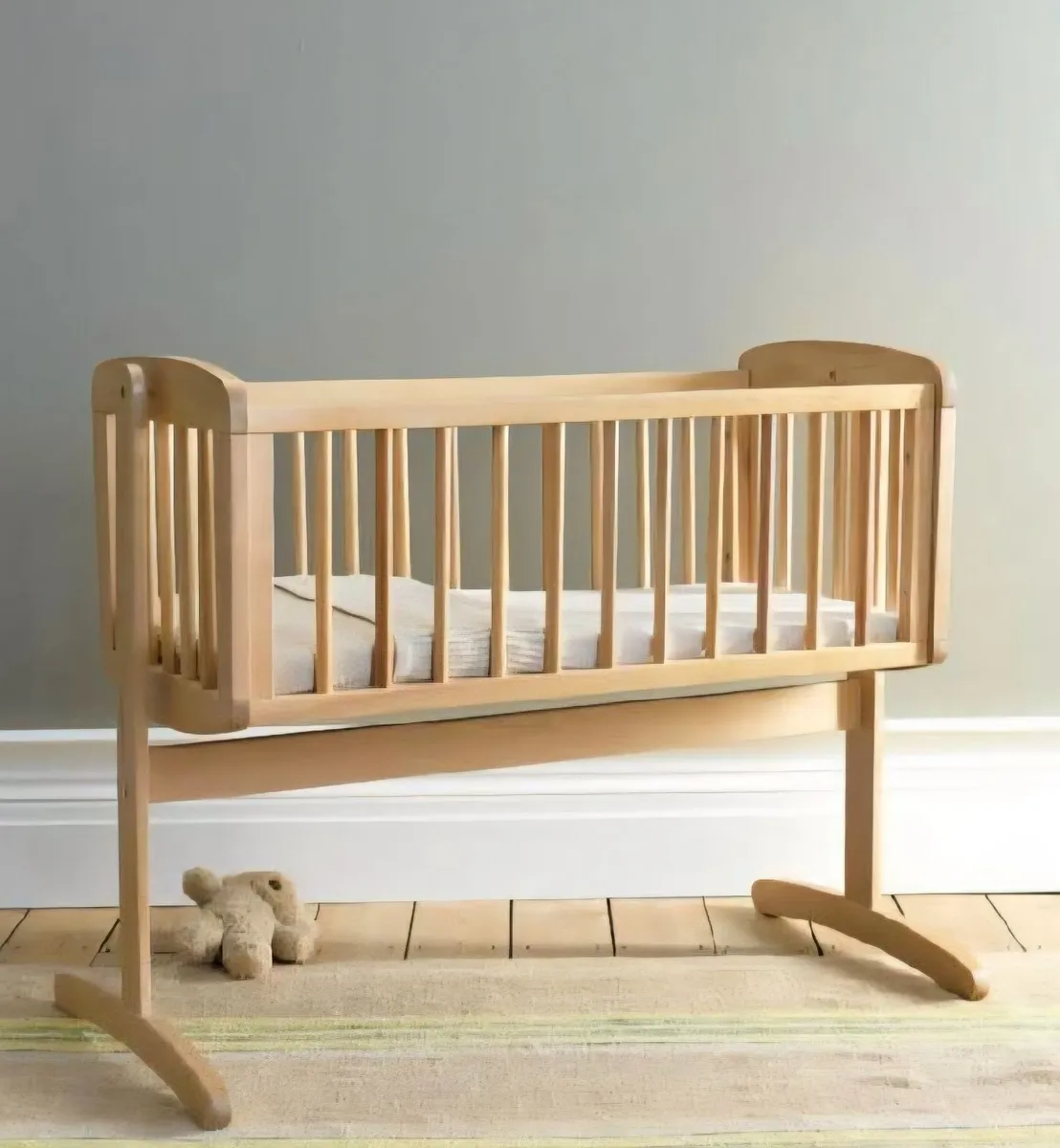 Wooden Swinging Crib - Image 2