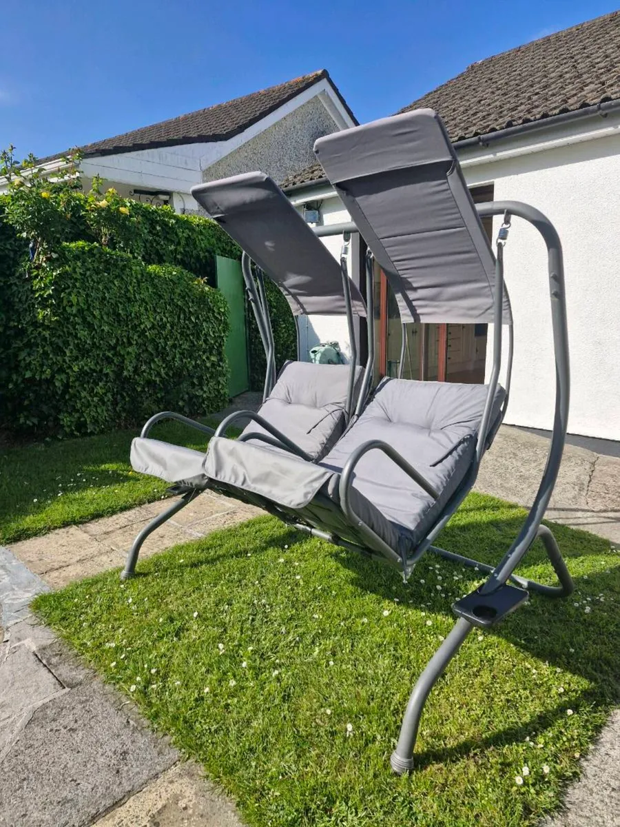 Deluxe 2 seater garden swing chair - Image 2