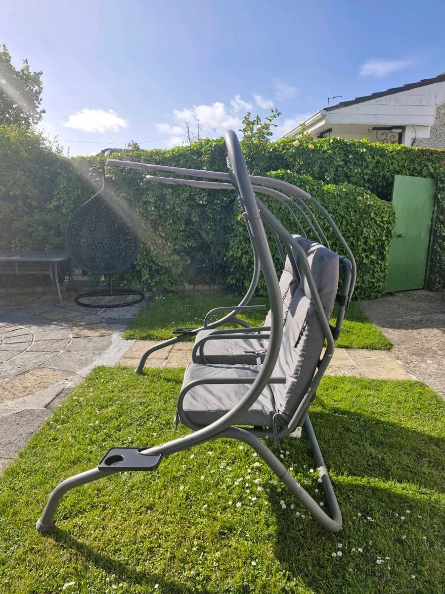 Deluxe 2 seater garden swing chair - Image 3