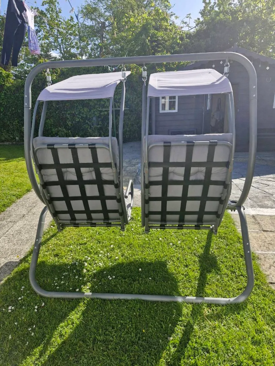 Deluxe 2 seater garden swing chair - Image 4