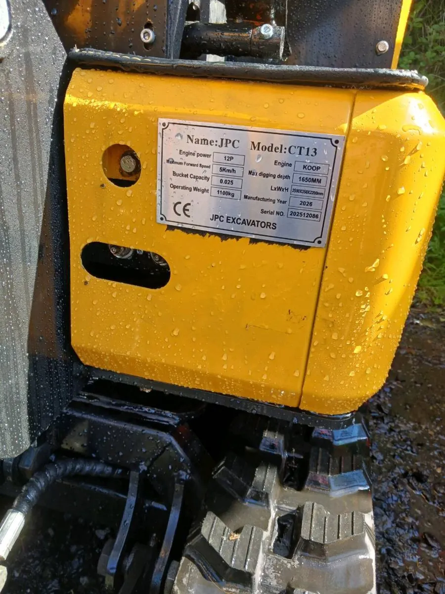New 1.3ton jpc micro diggers - Image 4