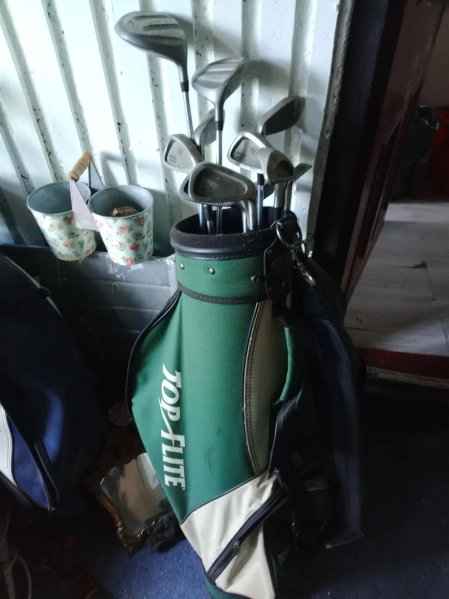 Full Set of Golf Clubs, Bag, and Balls - Image 1
