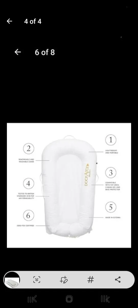 Dockatot delux  baby  sleeper - Image 4