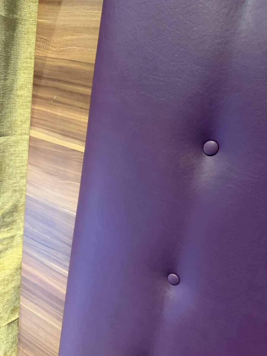 Purple Leather Bed Headboard - Image 3