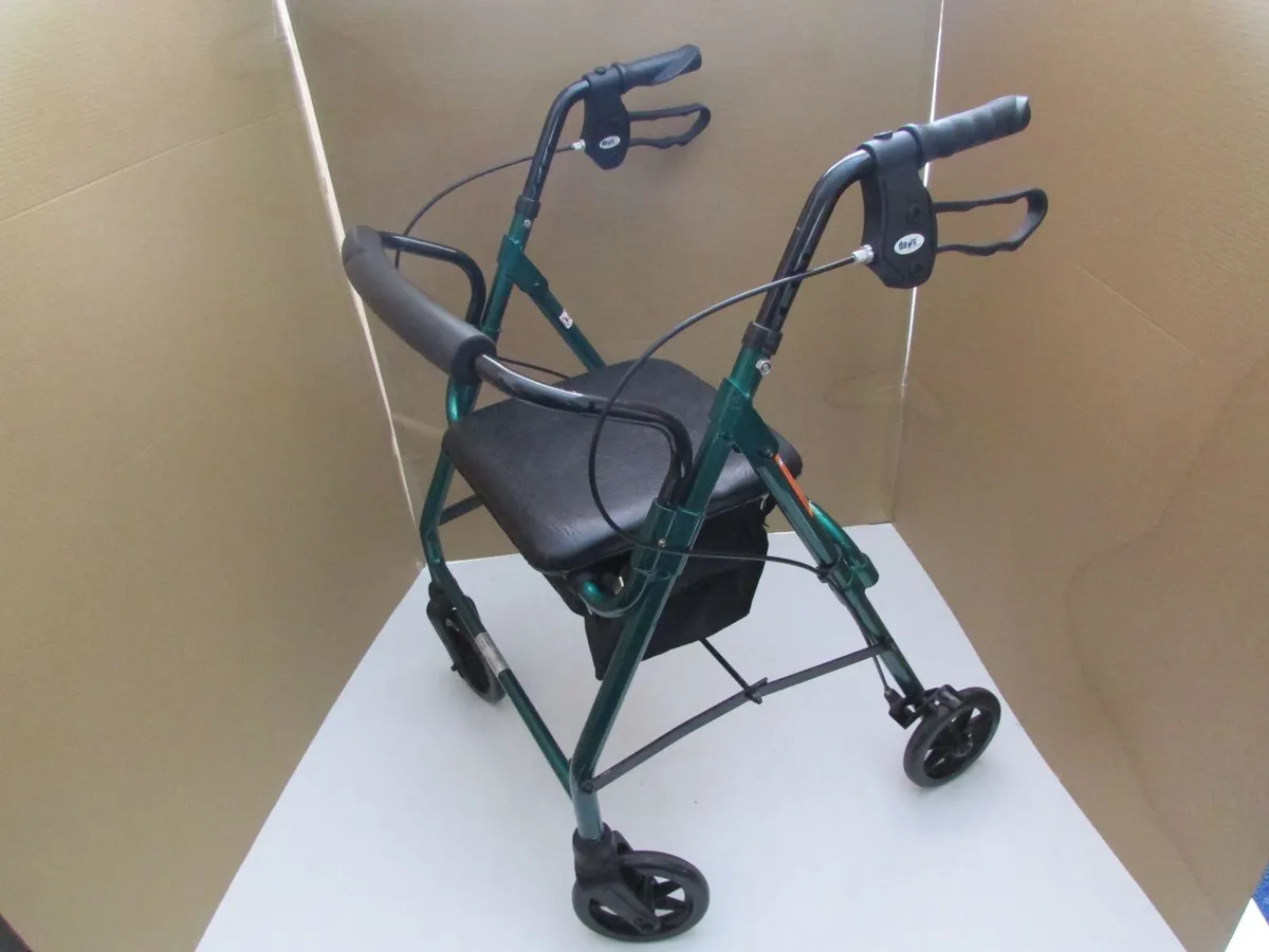 Green Mobility Rollator Walker + brakes - Image 2