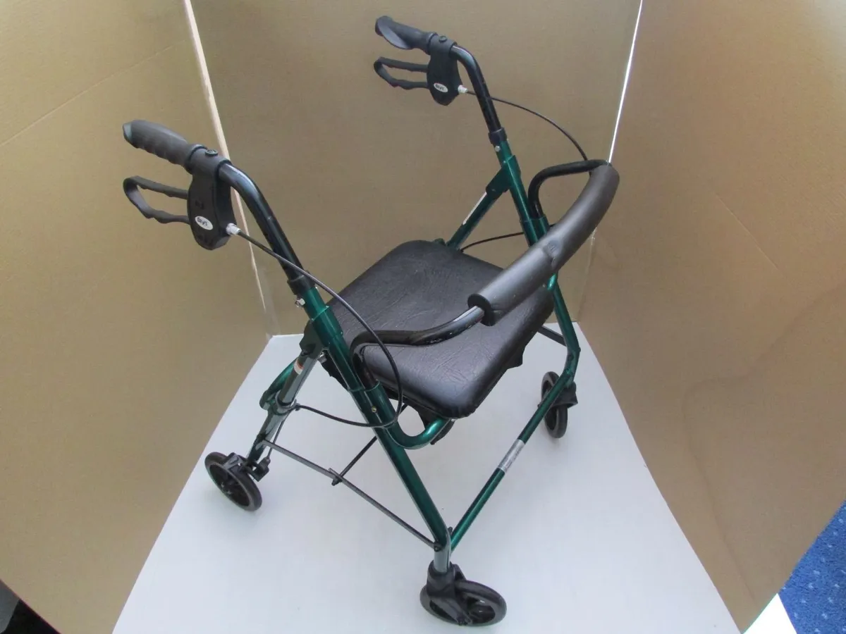 Green Mobility Rollator Walker + brakes - Image 1