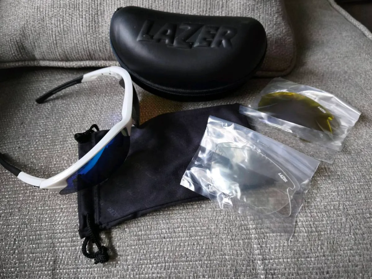 “Lazer Cycling Sunglasses Set – Spare Lenses, Case - Image 4