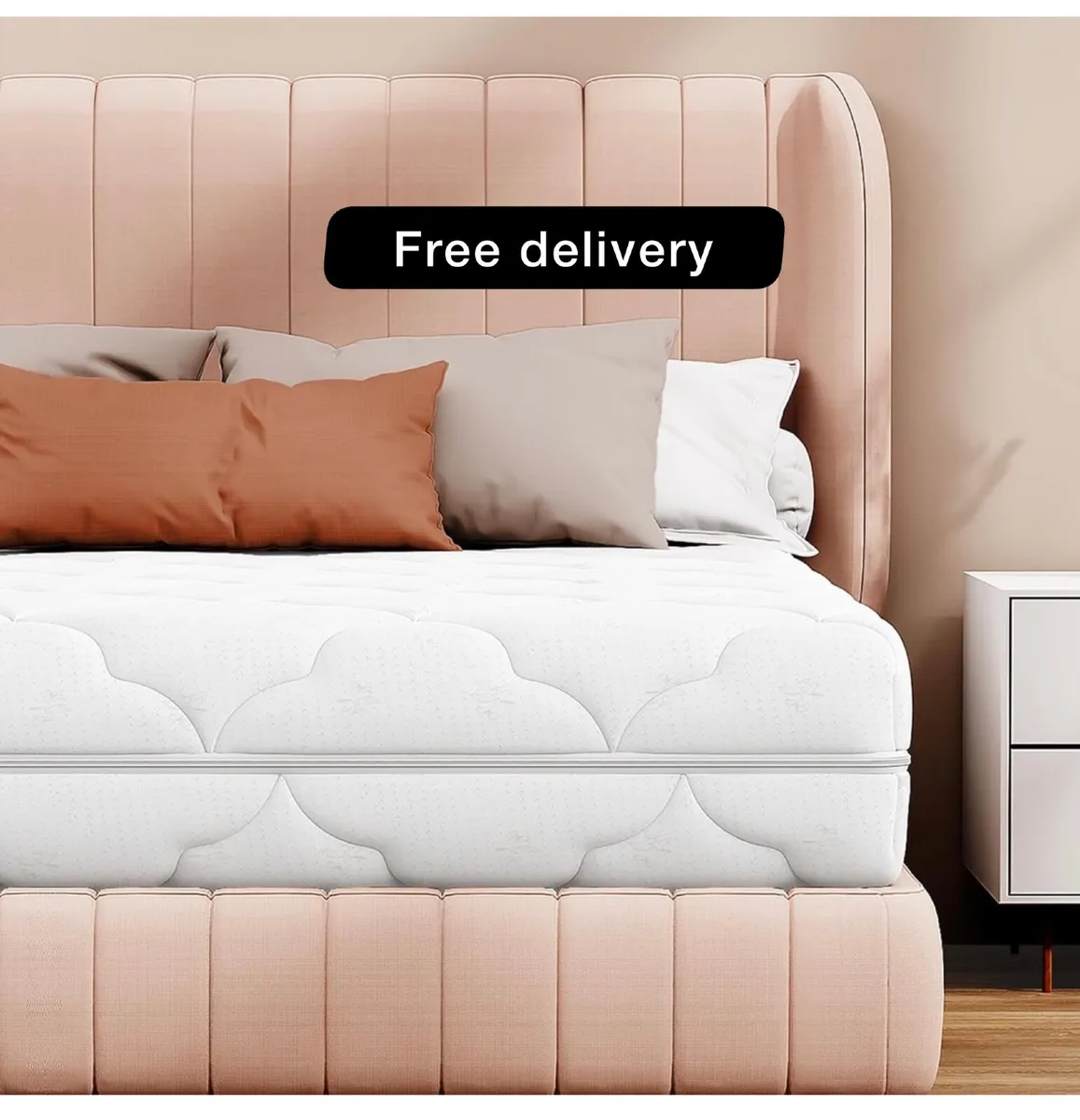 Small Double Mattresses 4ft, 15cm Foam Mattress wi - Image 1