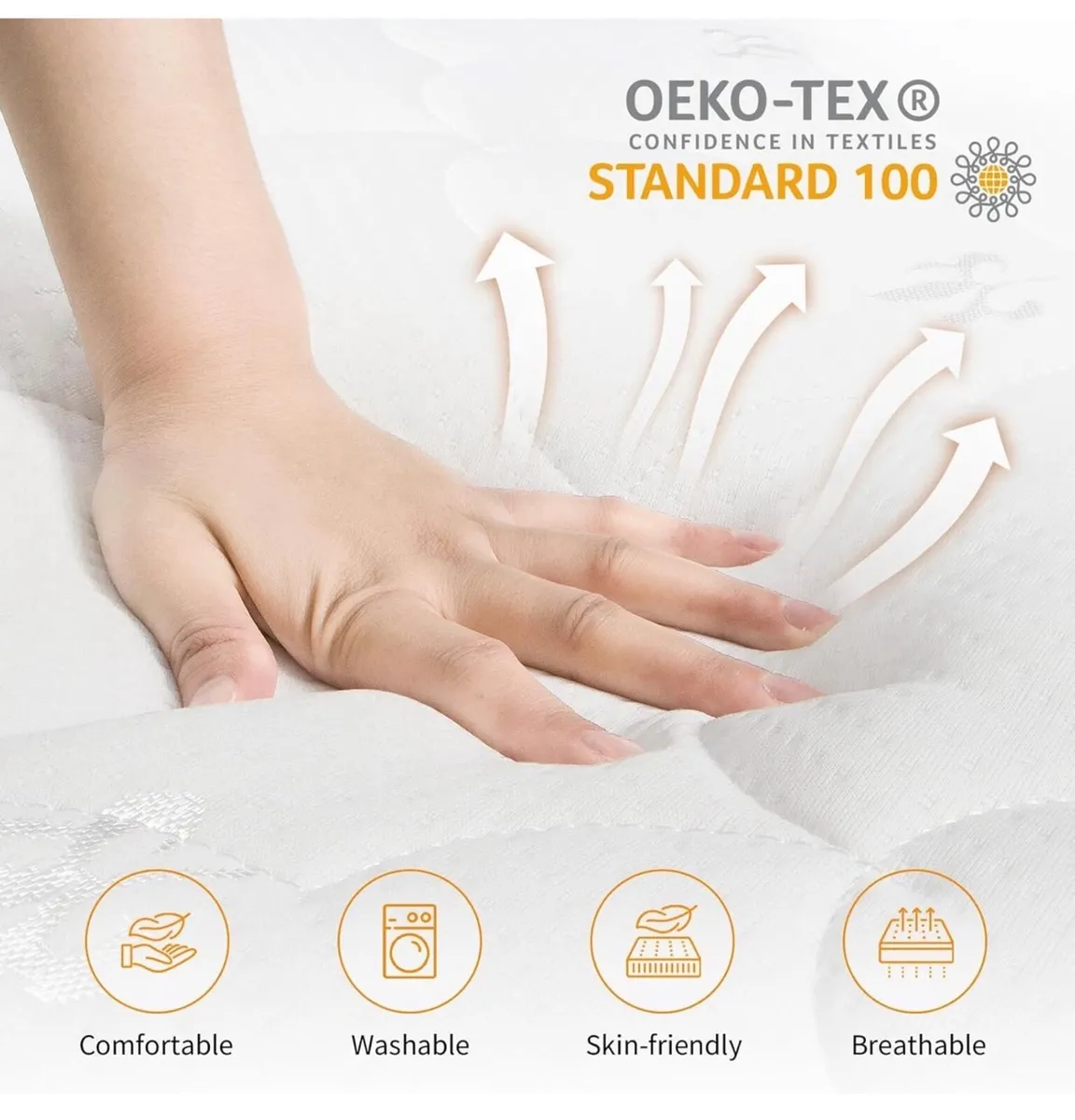 Small Double Mattresses 4ft, 15cm Foam Mattress wi - Image 2
