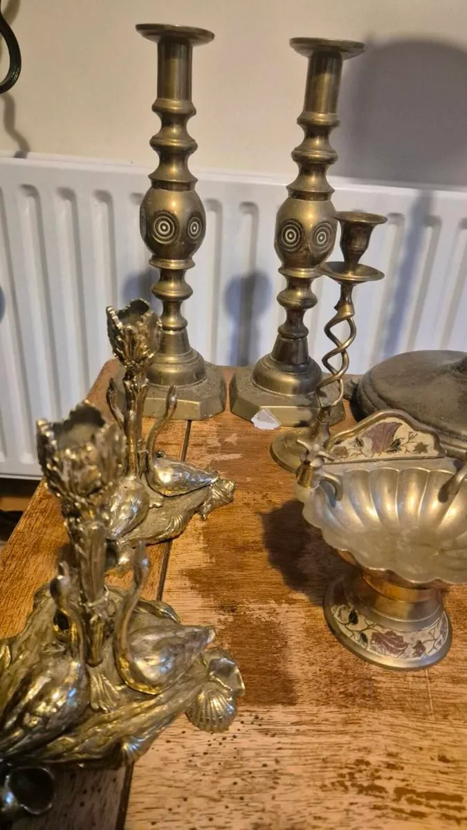 Classic vintage old brass ornaments - Image 2