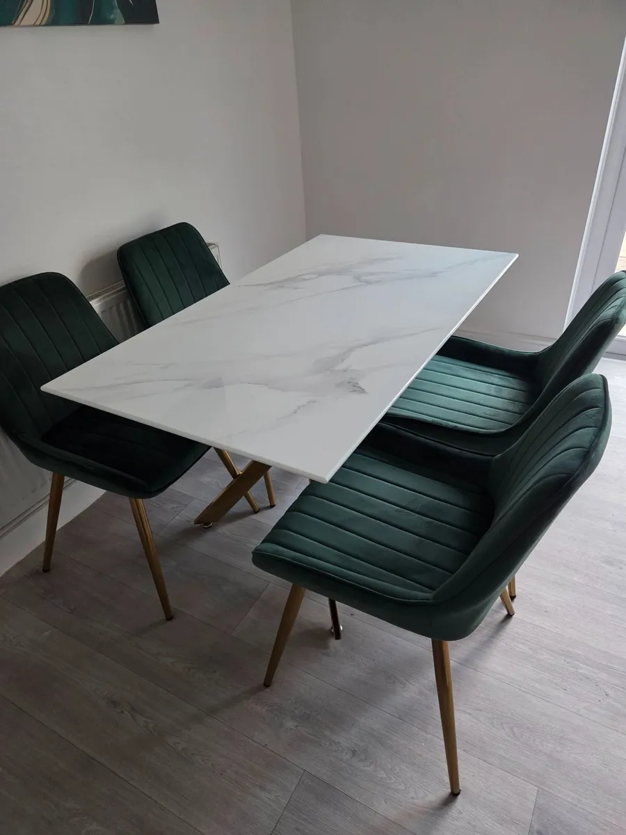 Dining Table & 4 Chairs - Image 4