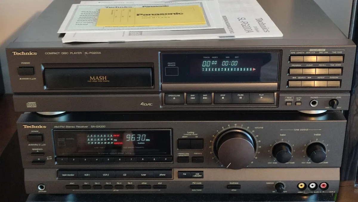 TECHNICS SA-GX200 Receiver, Like new. Cleaned - Image 1
