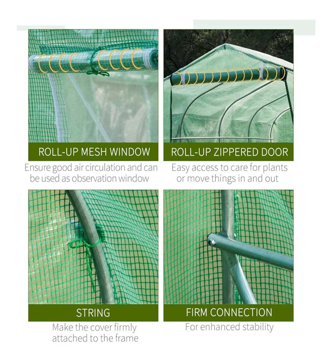 4 x 2 M) greenhouse/polytunnel - Image 2