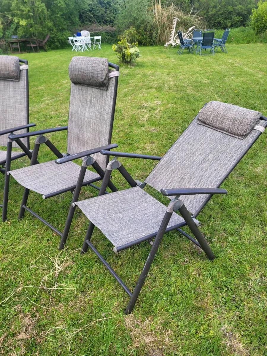 6 recliner garden chairs - Image 2