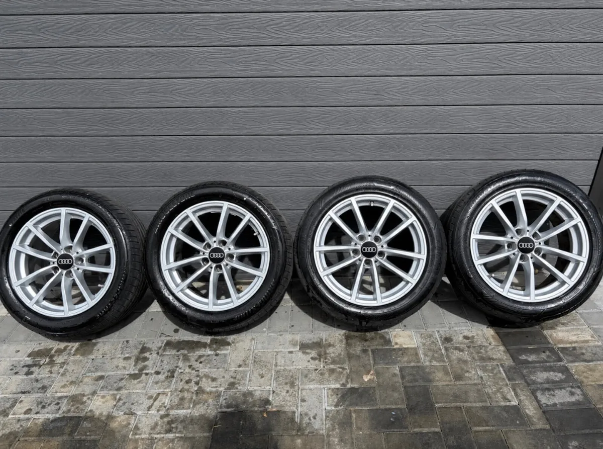 17” GENUINE AUDI ALLOY WHEELS & TYRES - Image 4