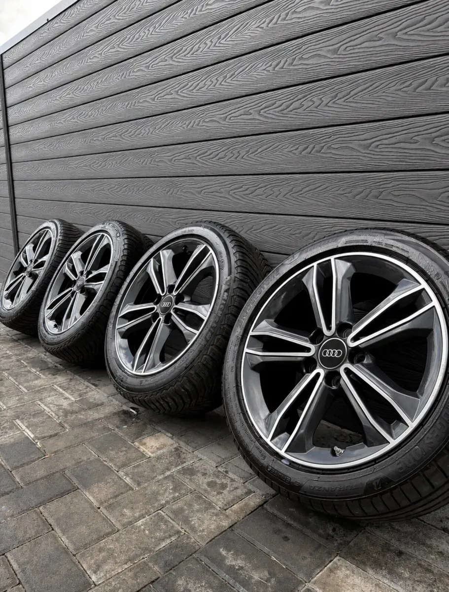 17” GENUINE AUDI A3 ALLOY WHEELS & TYRES - Image 1