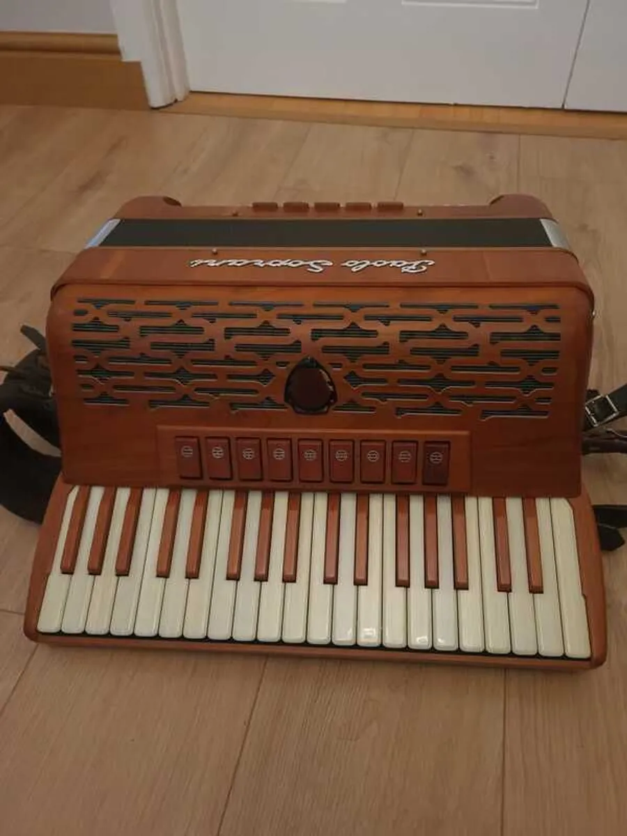 Paolo Soprani Wood Folk IV Piano Accordion - Image 3